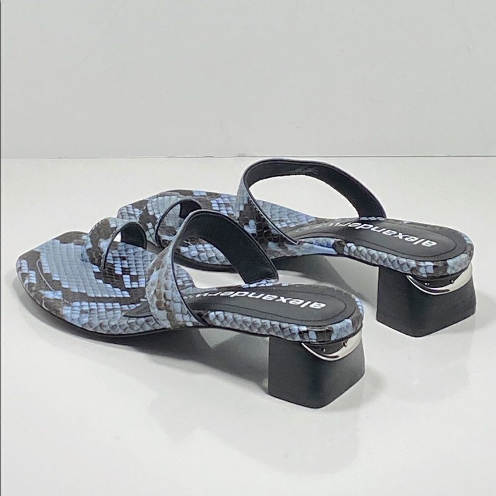 Alexander Wang snakeskin embossed mules size 36